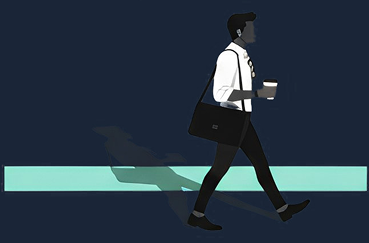 Walking Man Silhouette