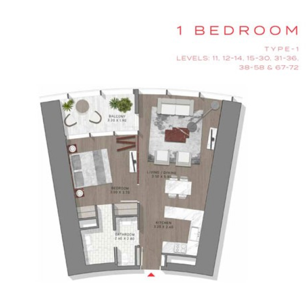 1-Bedroom Apartment