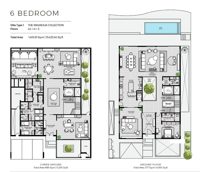 6-Bedroom Villa Type 1