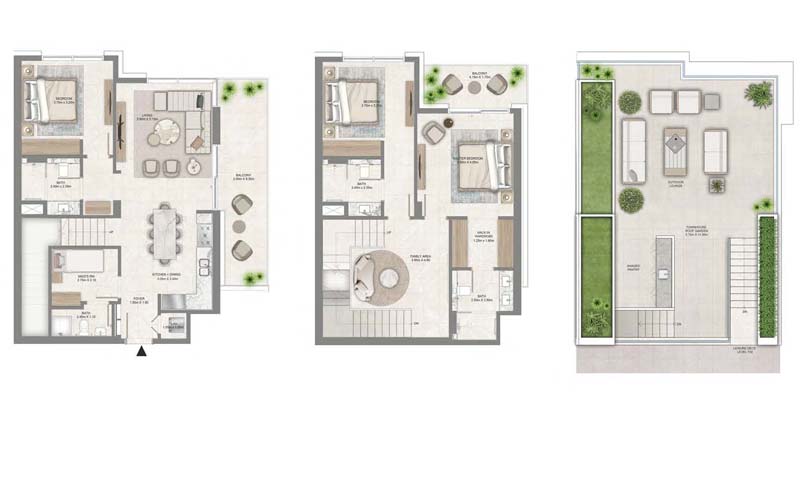 3-Bedroom Apartments