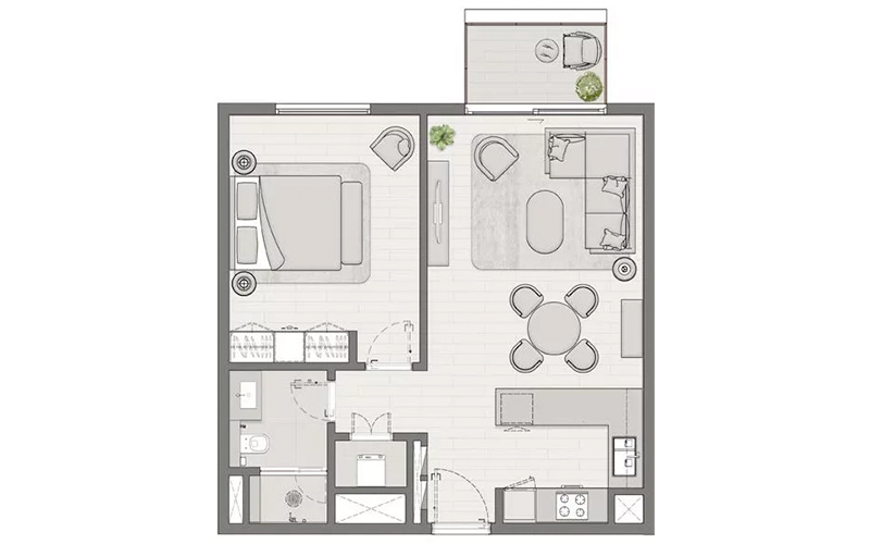 1-Bedroom Apartment