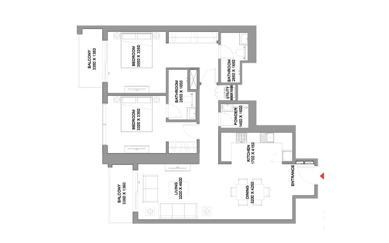 2-Bedroom Apartment