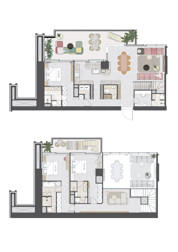 3-Bedroom Duplex Penthouse