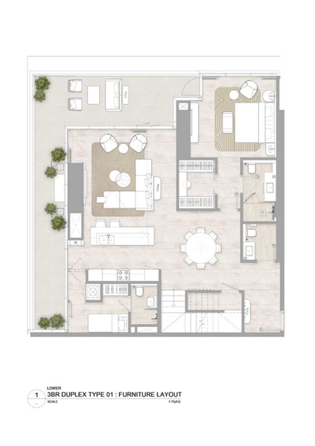 3-Bedroom Duplex