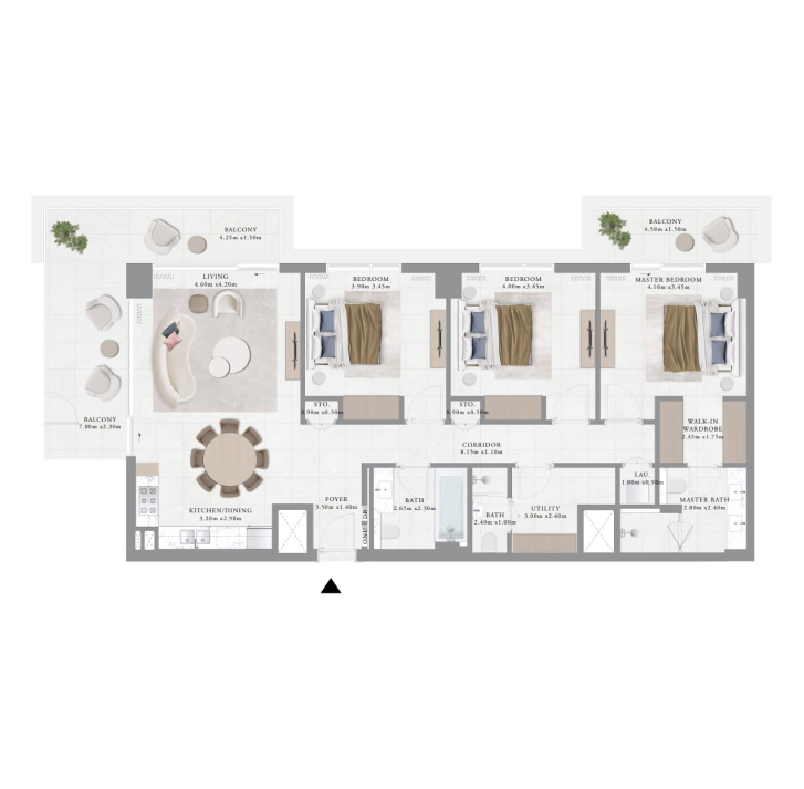 3-Bedroom Apartment