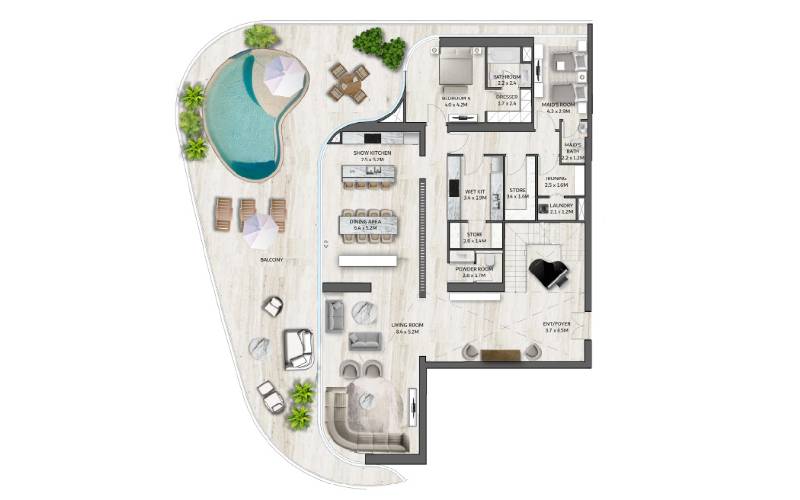 4-Bedroom Apartment