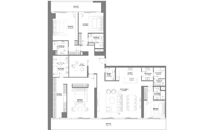 4-Bedroom Apartment