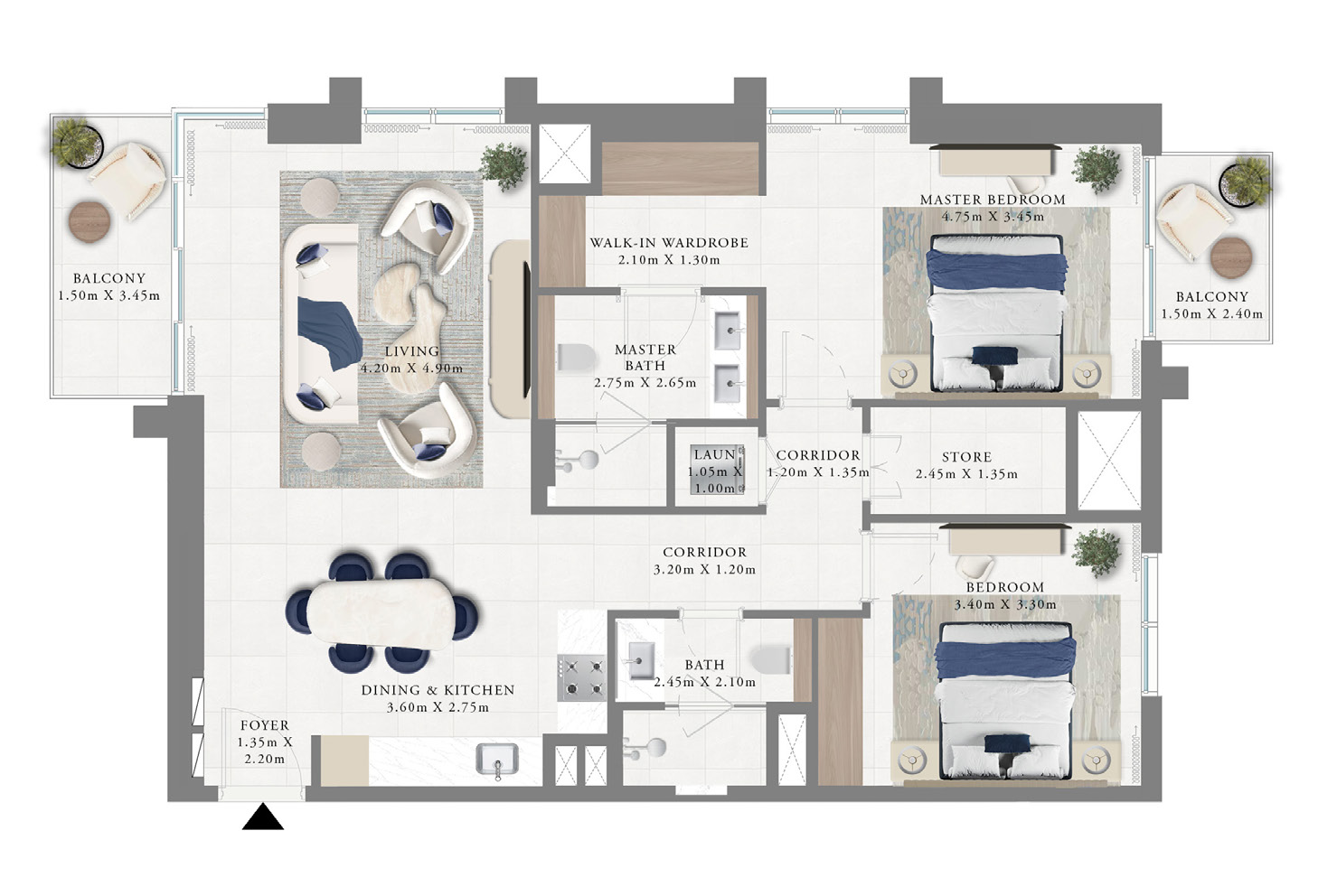 2-Bedroom Apartment