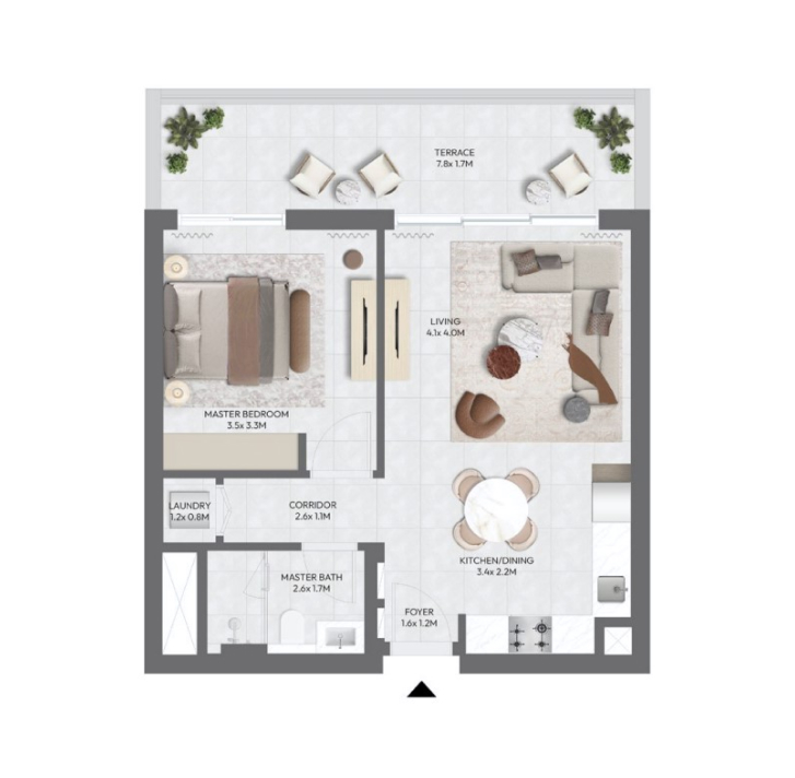 1-Bedroom Apartment