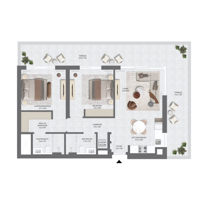 2-Bedroom Apartment