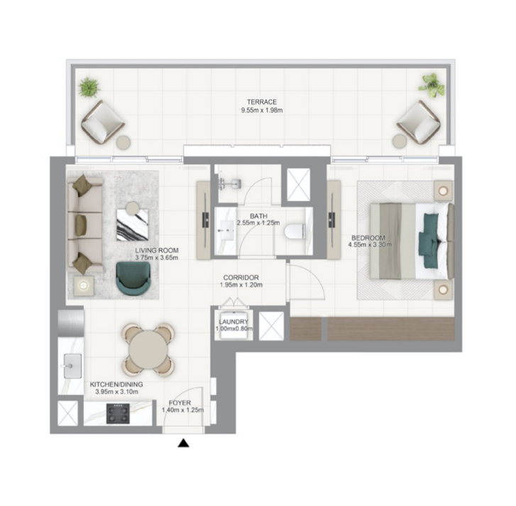 1-Bedroom Apartment