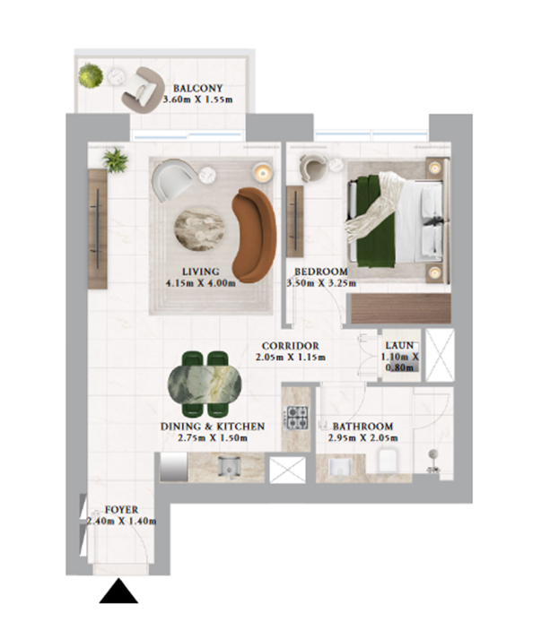 1-Bedroom Apartment