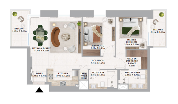 2-Bedroom Apartment