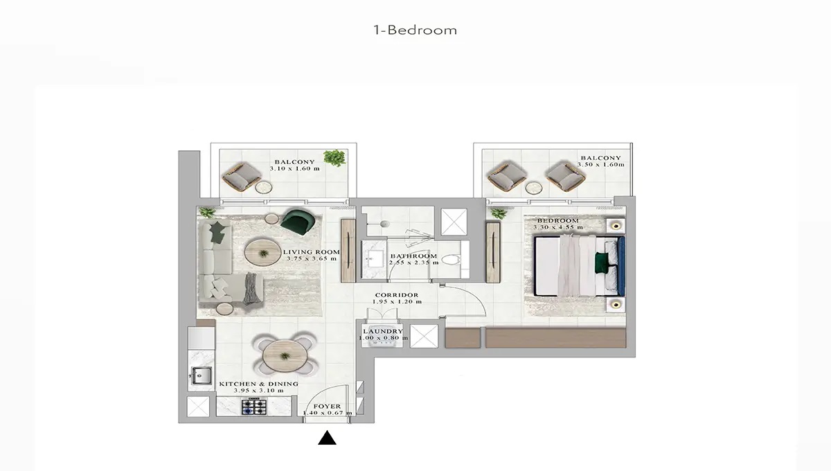 1 Bedroom apartment