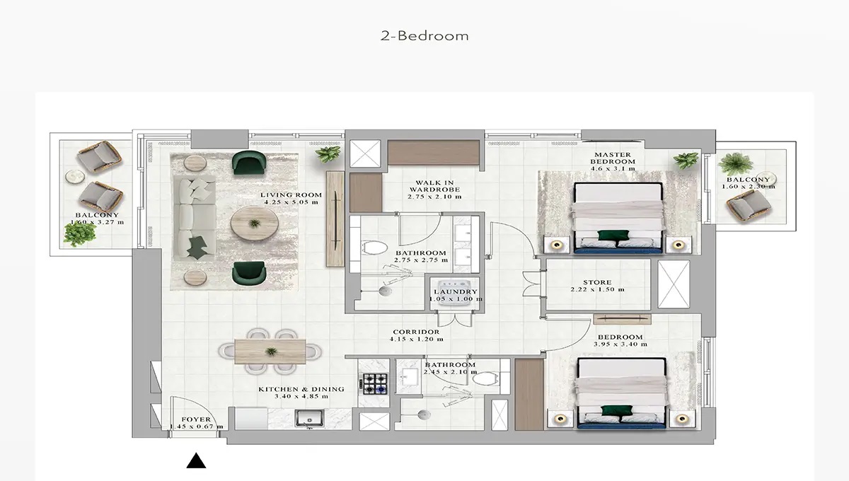 2 Bedroom apartment