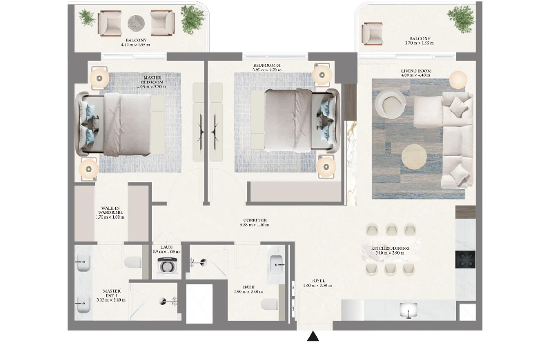 2-Bedroom Apartment