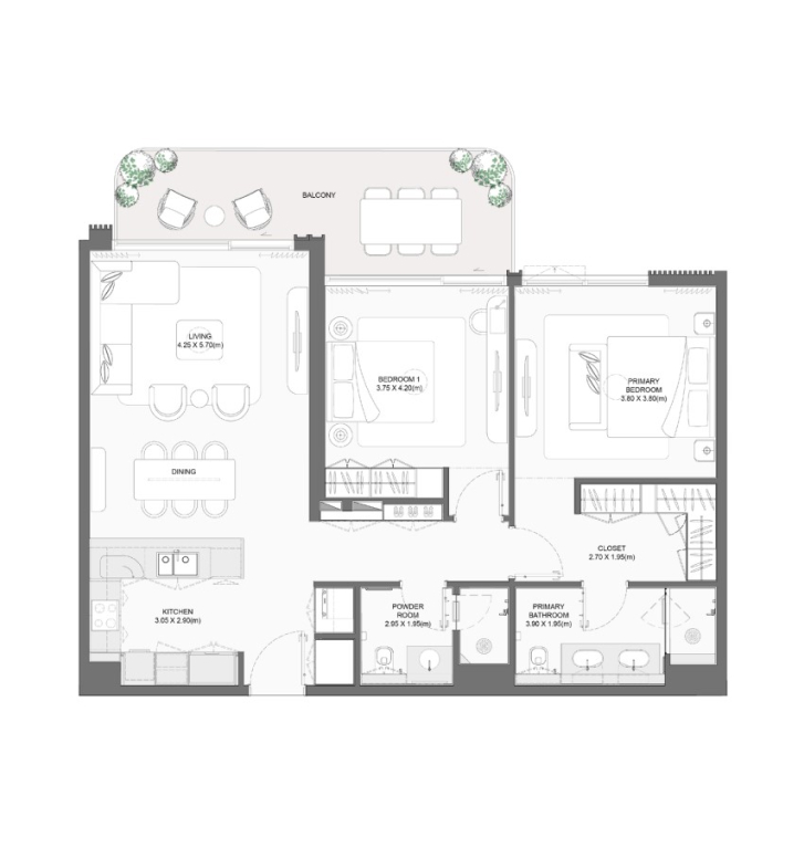 2-Bedroom Apartment