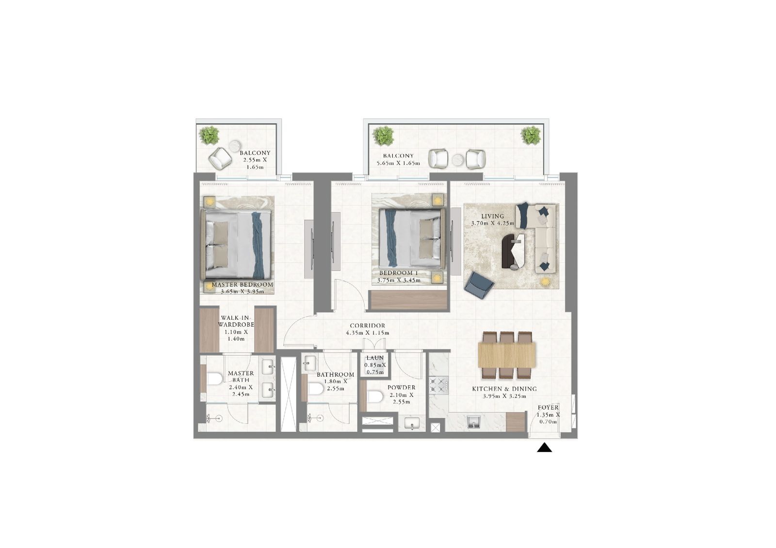 2-Bedroom Apartment