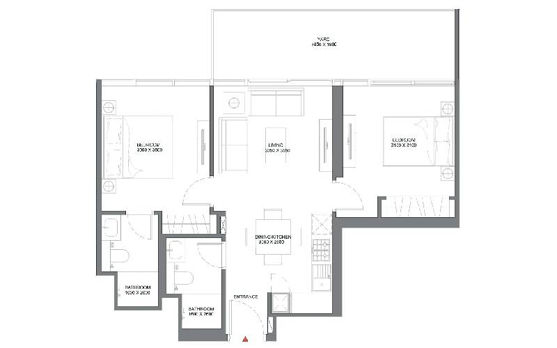 2-Bedroom Apartment